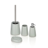 Bad-Accessoires-Set 4-tlg. aus mattgrauer Keramik Brooklyn Aktion