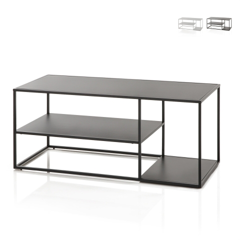Couchtisch aus Metall modernes Design 120x50cm Angie Aktion