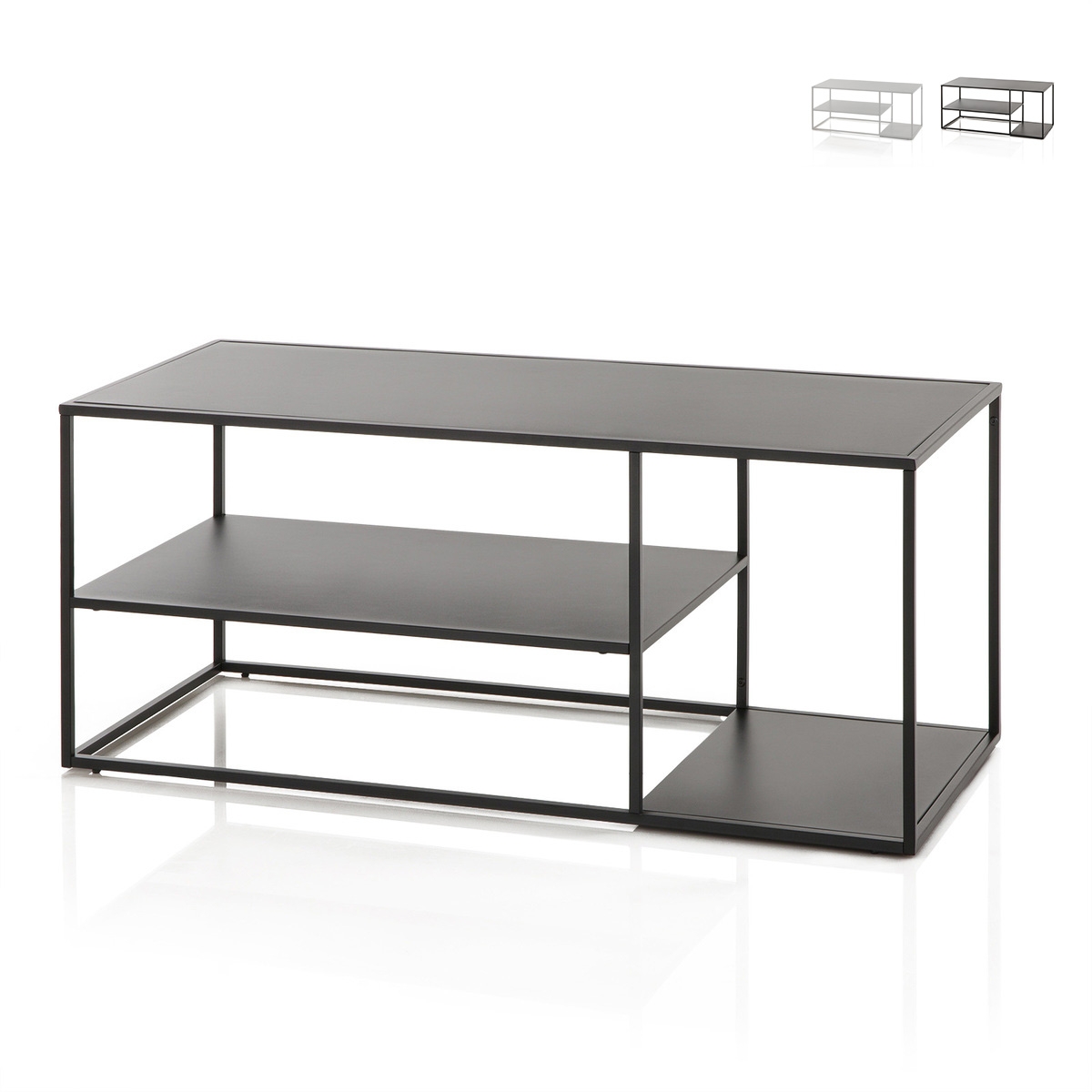 Couchtisch aus Metall modernes Design 120x50cm Angie Aktion Couchtisch aus Metall modernes Design 120x50cm Angie Aktion