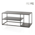 Couchtisch aus Metall modernes Design 120x50cm Angie Aktion