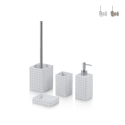 Badezubehör-Set in modernem Design aus Harz Dakar Aktion