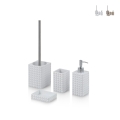 Badezubehör-Set in modernem Design aus Harz Dakar Aktion