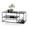 Couchtisch aus Metall modernes Design 120x50cm Angie Verkauf
