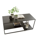 Couchtisch aus Metall modernes Design 120x50cm Angie Rabatte