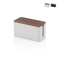 Kabelbox aus ABS mit Deckel in Holzoptik Earl Aktion