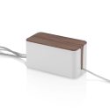 Kabelbox aus ABS mit Deckel in Holzoptik Earl Rabatte