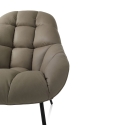 Stuhl Sessel aus Kunstleder gepolstert modernes Design Carla Sales