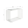 Moderne Wandregal aus Metall Kabe 