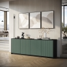 Küchenschrank Buffet 4-türig geriffelt 238x50x83cm Budapest BF Verkauf