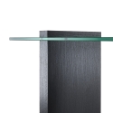 Konsolentisch modern für den Eingang aus Holz und gebogenem Glas 120x40x75cm Feng M Angebot