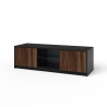 TV-Ständerschrank modern mit gerillten Fronttüren 150x50x45cm Budapest Modell