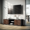 TV-Ständerschrank modern mit gerillten Fronttüren 150x50x45cm Budapest Verkauf