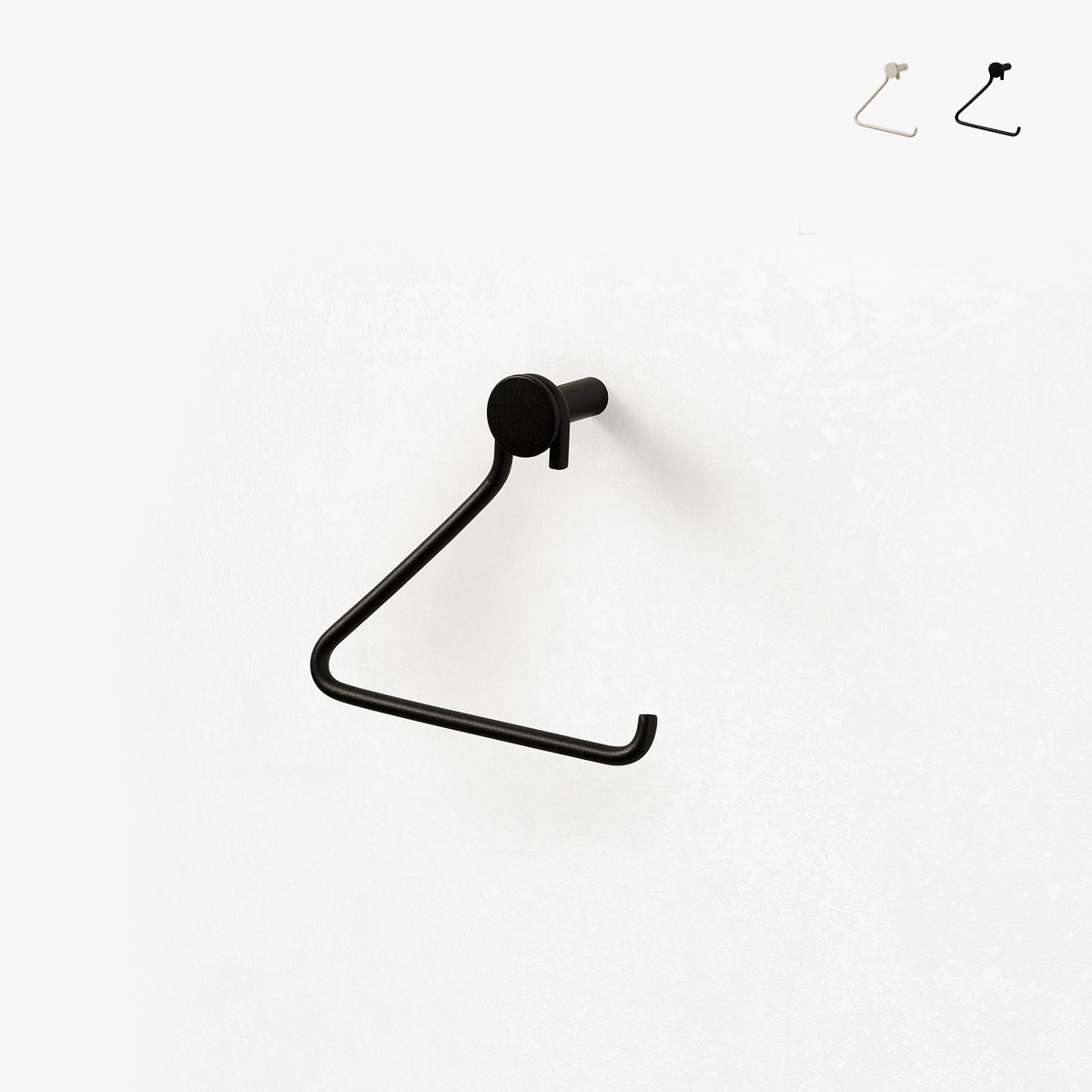 Moderner Kinny Toilettenrollenhalter zur Wandmontage in mattem Metall Aktion Moderner Kinny Toilettenrollenhalter zur Wandmontage in mattem Metall Aktion