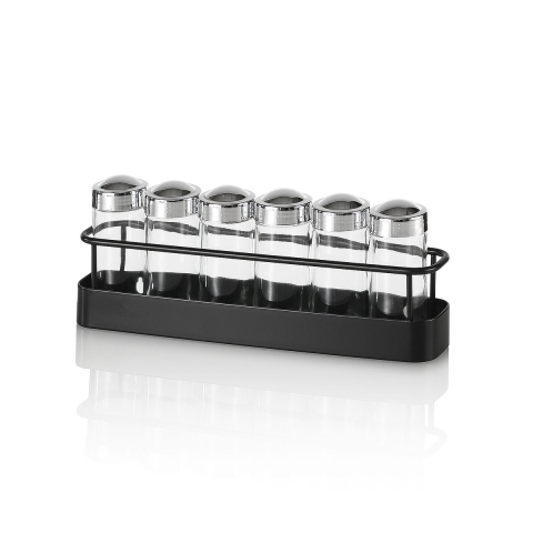 Küchen-Gewürzhalter mit 6er-Set aus Glas Lyu Aktion