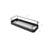 Schwarzes, mattes Wandregal Wenk aus Metall Angebot