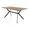 Moderner Esstisch 160x90 cm aus Holz und industriellem Metall Monaco Verkauf