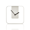 Moderne Metall-Wanduhr und Tischuhr 20x20cm Design Nova Verkauf