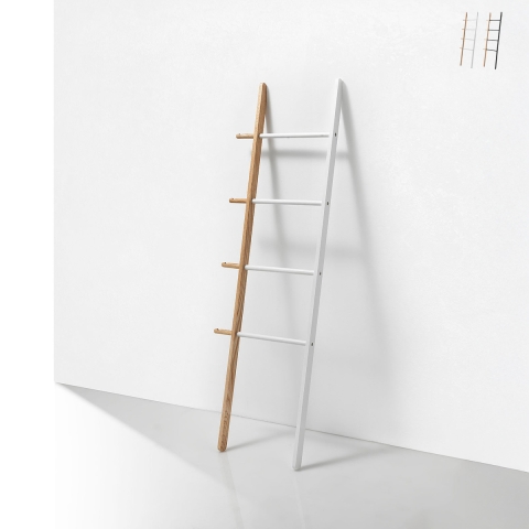 Moderne Holz-Handtuchleiter Olaf für das Badezimmer Aktion