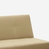 Günstiges Topazio 3-Sitzer Kunstleder Schlafsofa Klappsofa 