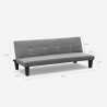 Günstiges Topazio 3-Sitzer Kunstleder Schlafsofa Klappsofa 