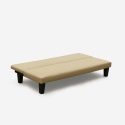 Günstiges Topazio 3-Sitzer Kunstleder Schlafsofa Klappsofa 