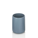 Badezimmer-Set 4-teilig, aus matter Keramik, Blau Skylar Sales