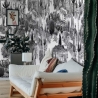 Moderne selbstklebende Tapete in Weiß und Schwarz für Wohnzimmer Cactus Angebot