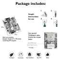 Moderne selbstklebende Tapete in Weiß und Schwarz für Wohnzimmer Cactus Katalog
