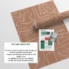 Selbstklebende Tapete geometrisches Design rosa und weiß Graffiti Lagerbestand