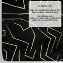 Moderne Künstlerische Tapete mit geometrischem Design in Schwarz-Gold Graffiti Maße