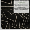Moderne Künstlerische Tapete mit geometrischem Design in Schwarz-Gold Graffiti Maße