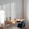 Schicke blau-weiße Damast-Tapete für Wohnzimmer und Schlafzimmer Angebot