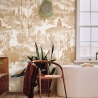 Beige selbstklebende Blumen-Tapete für Wohnzimmer Cactus nel Deserto Angebot