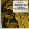 Goldene florale Tapete für Badezimmer und Schlafzimmer Bananenblätter Katalog
