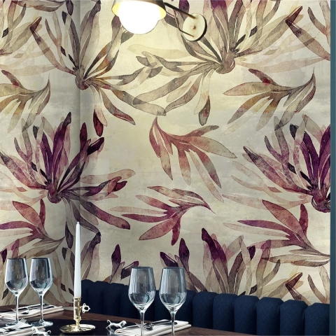Moderne elegante Tapete für Wohnzimmer und Schlafzimmer Alghe Aktion