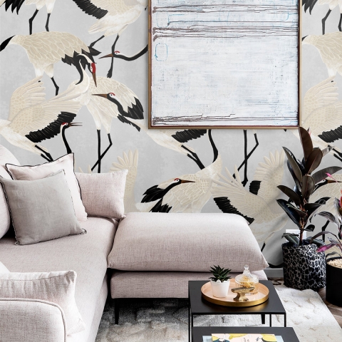 Moderne elegante Tapete für Wohnzimmer und Kinderzimmer Aironi Grigi Aktion