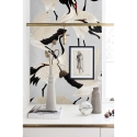 Moderne elegante Tapete für Wohnzimmer und Kinderzimmer Aironi Grigi Lagerbestand