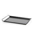 Schwarzes Metall-Serviertablett Thomas Aktion