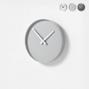 Runde Wanduhr 25 cm aus Metall, modernes Design Tokei Angebot