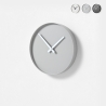 Runde Wanduhr 25 cm aus Metall, modernes Design Tokei Angebot