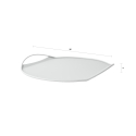 Moderner Design-Serviertablett aus Metall Tab Maße