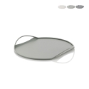 Moderner Design-Serviertablett aus Metall Tab Aktion
