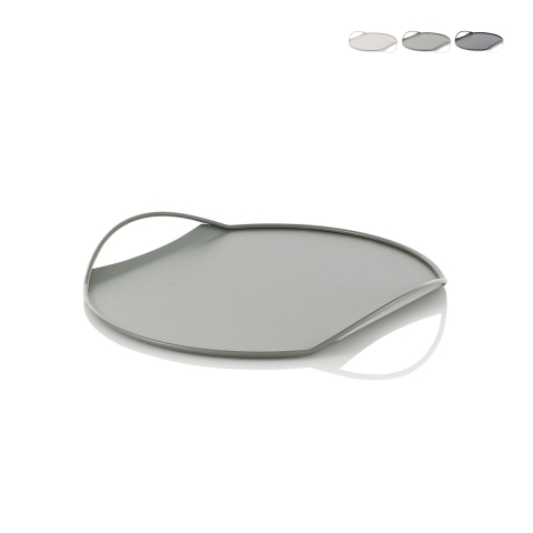 Moderner Design-Serviertablett aus Metall Tab Aktion