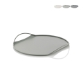 Moderner Design-Serviertablett aus Metall Tab Aktion