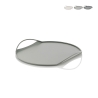 Moderner Design-Serviertablett aus Metall Tab Aktion