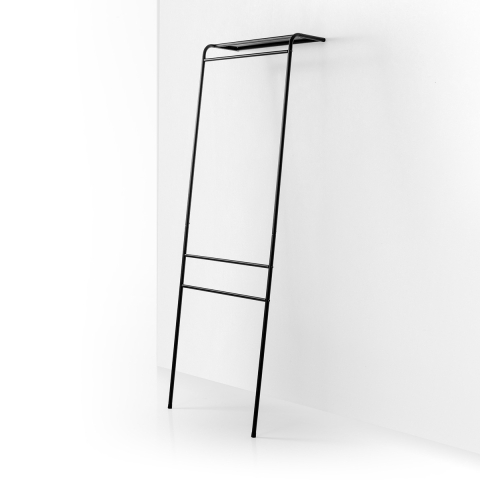 Schwarzer Wandgarderobe Toru aus Metall Aktion