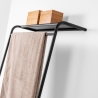 Schwarzer Wandgarderobe Toru aus Metall Angebot