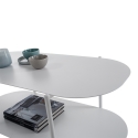Moderner Couchtisch aus Metall mit Ablage Vitko Sales