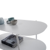 Moderner Couchtisch aus Metall mit Ablage Vitko Sales