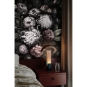 Florale Tapete für Schlafzimmer im Shabby-Chic, Dunkles Blumenmuster Katalog